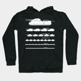 Comparison of German WW2 tank sizes Hoodie